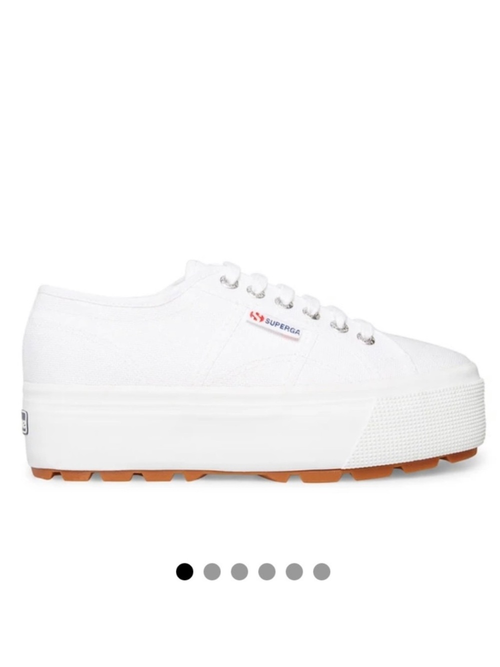 NWT Superga 2750 Platform Sneakers in White size 8.5